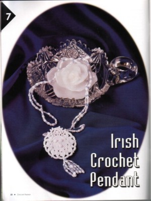 Irish Crochet Pendant Published